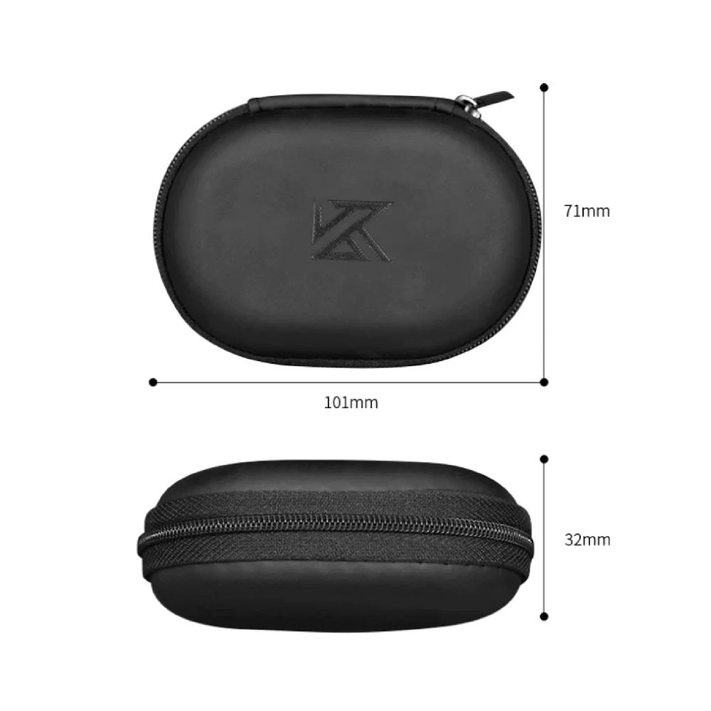 Estuche para Audífonos In Ear Knowledge Zenith (KZ) Black Oval