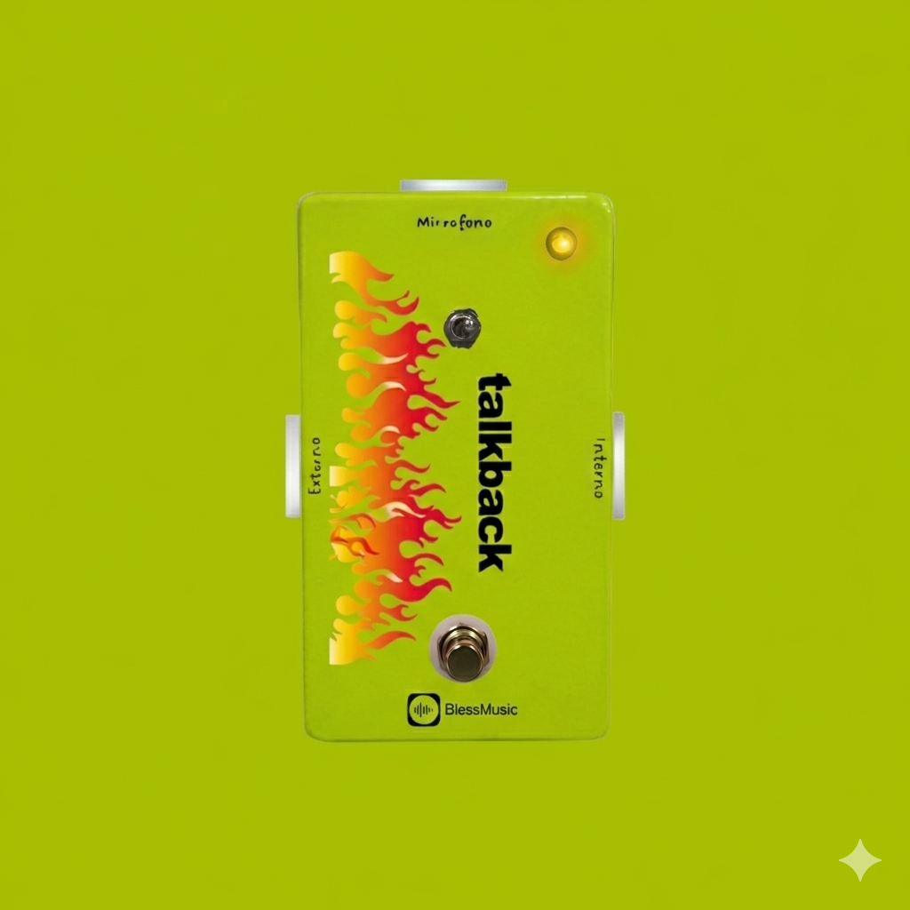 Pedal Talkback BlessMusic personalizable para músicos e iglesias en Chile