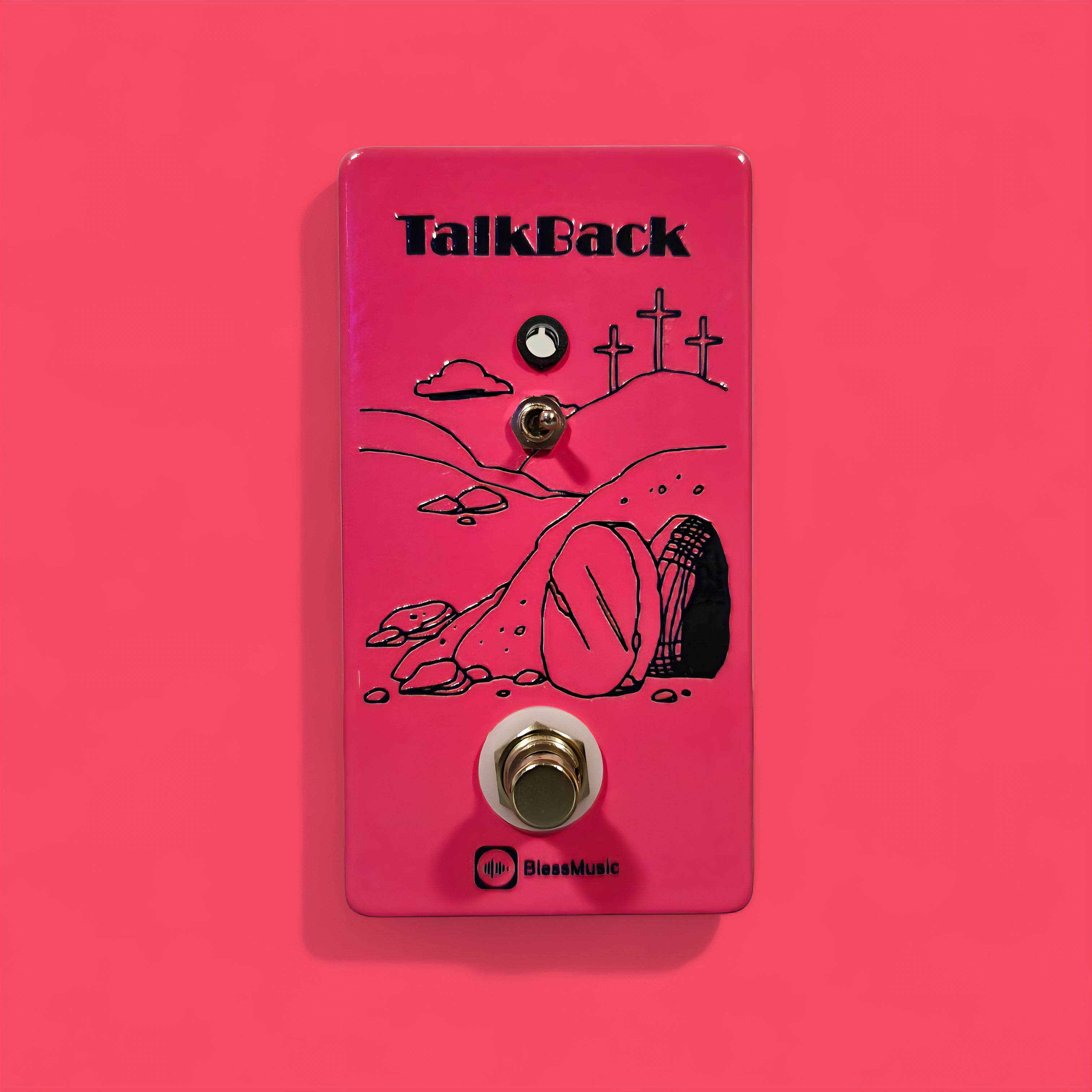 Pedal Talkback BlessMusic personalizable para músicos e iglesias en Chile