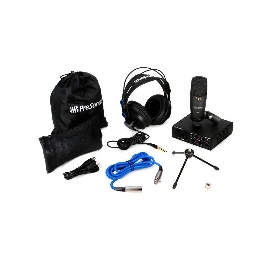 Pack de Grabación Presonus 25th Anniversary Edition (Interfaz, Micrófono, Audífonos, Software y cables)