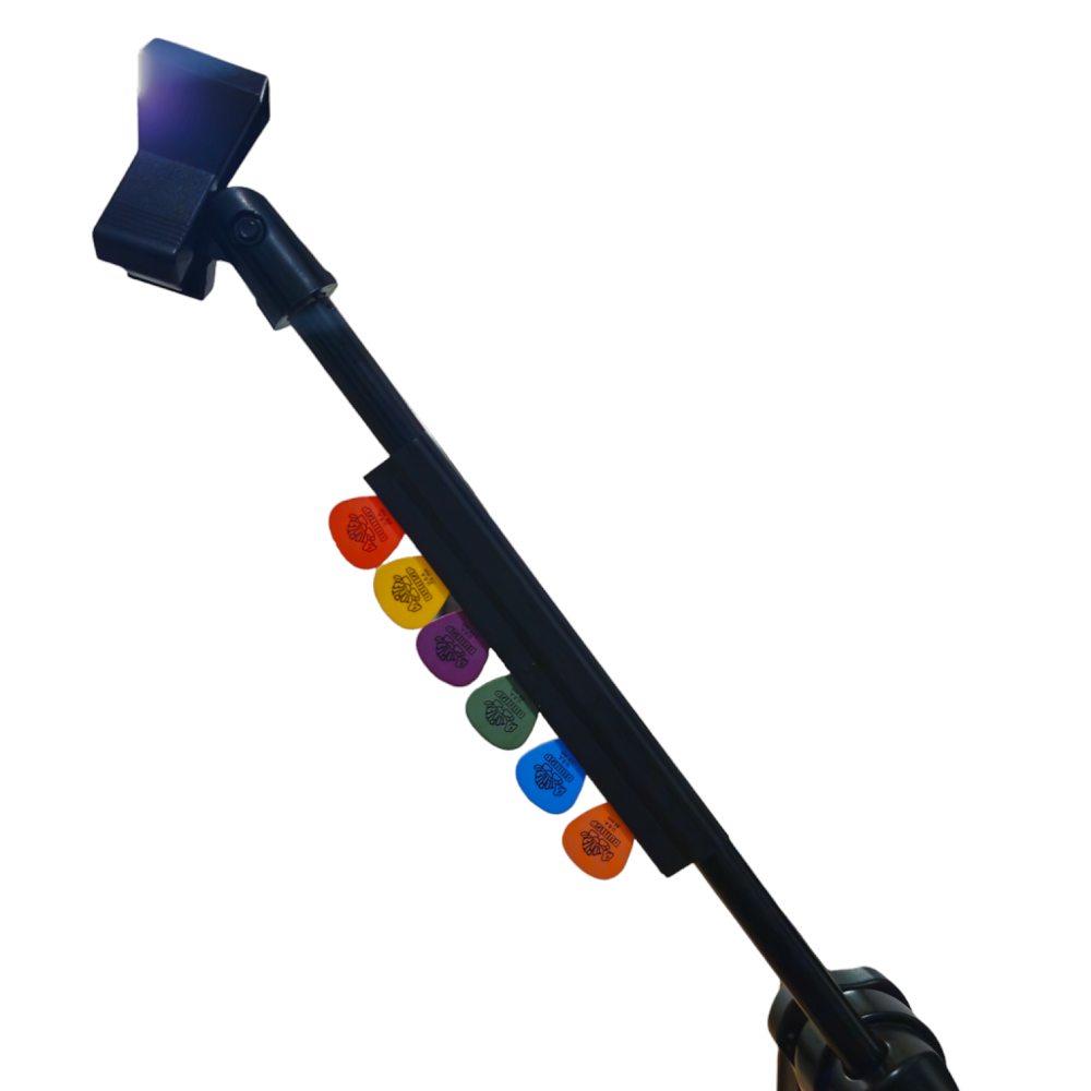 Portauñetas para Atril de Micrófono (No incluye Uñetas)