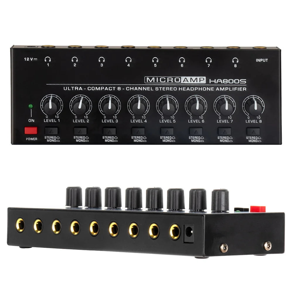 Amplificador de Audífonos Audio Series HA800S (8 Canales)