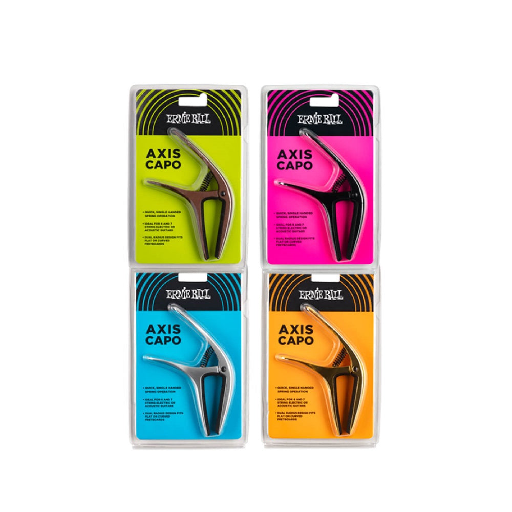 Cejilla Ernie Ball Axis Bronze 3 en 1 (Apto para Guitarra Clásica, Acústica y Eléctrica)