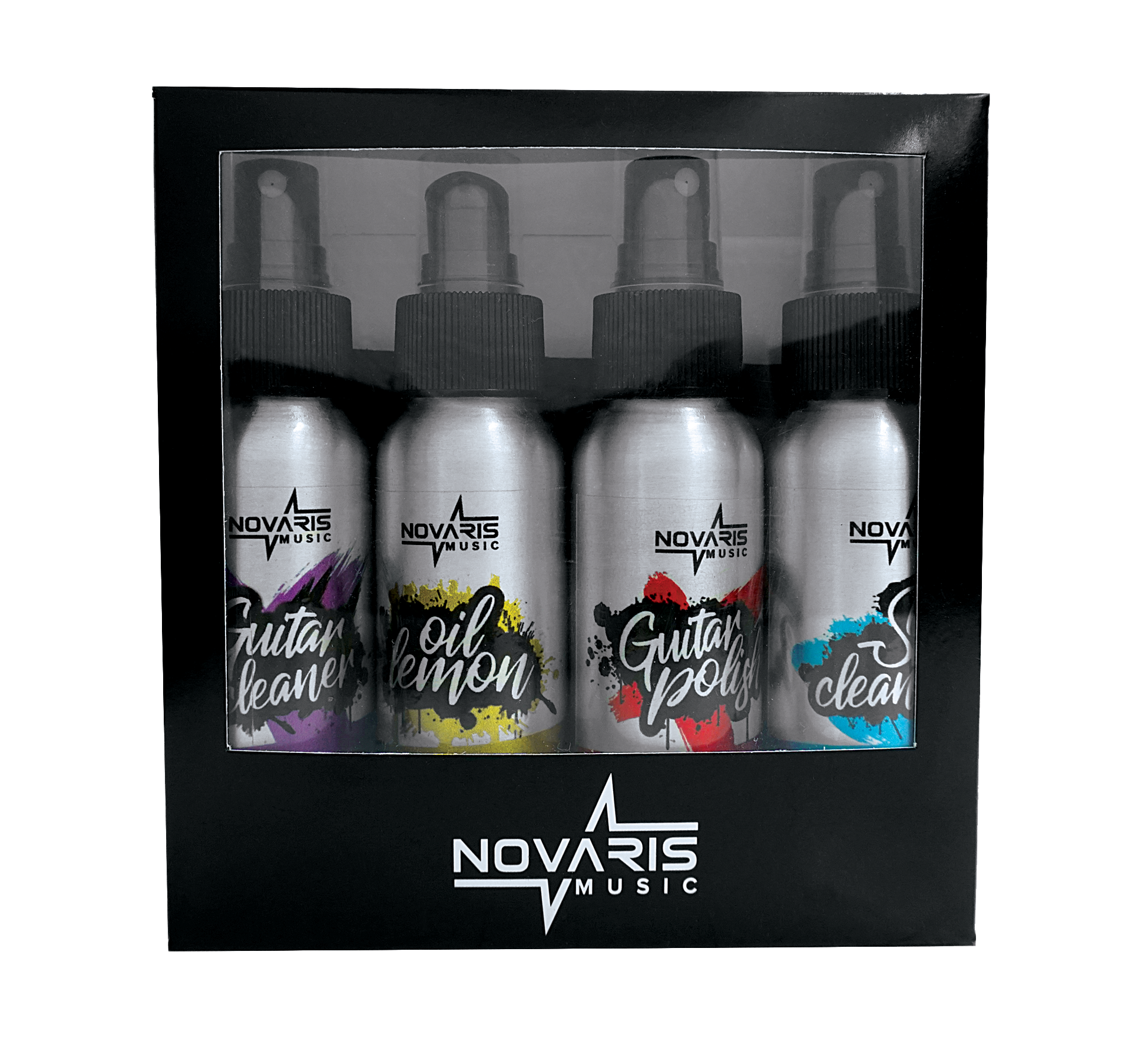 Kit de Limpieza y Mantencion para Instrumentos de cuerda Novaris (40ml c/u)