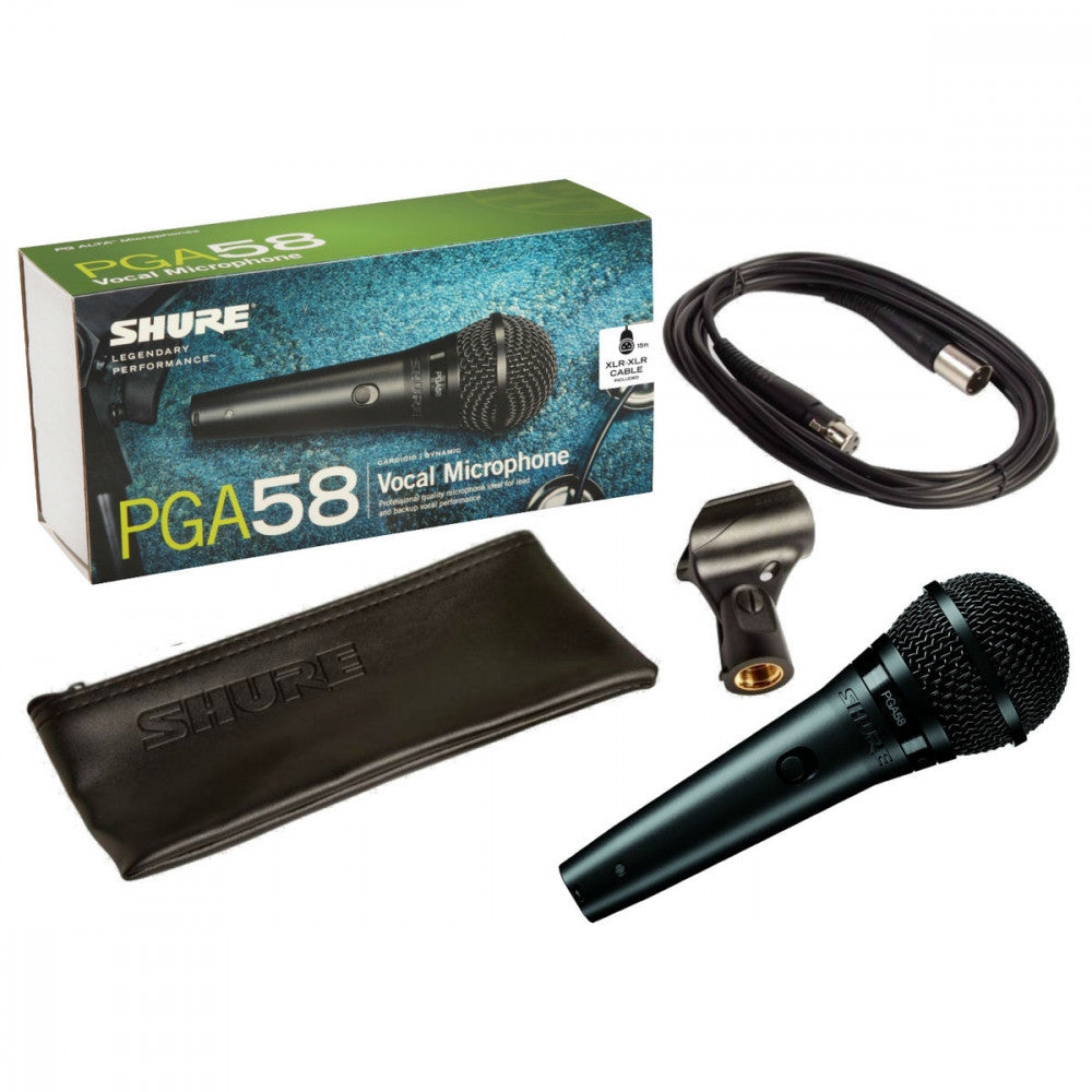 Micrófono Dinámico Shure PGA58 XLR (Mx)