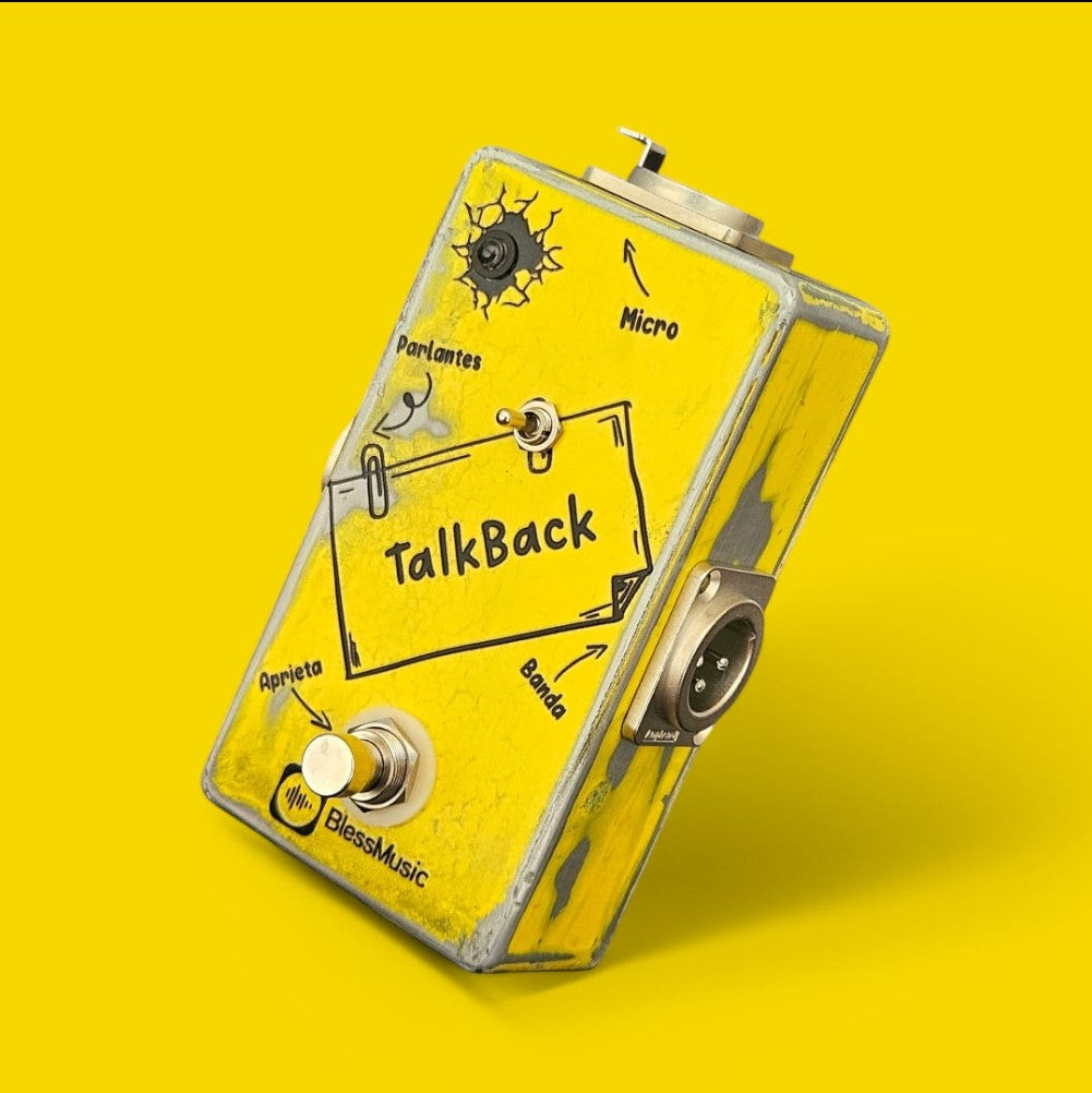 Pedal Talkback BlessMusic personalizable para músicos e iglesias en Chile