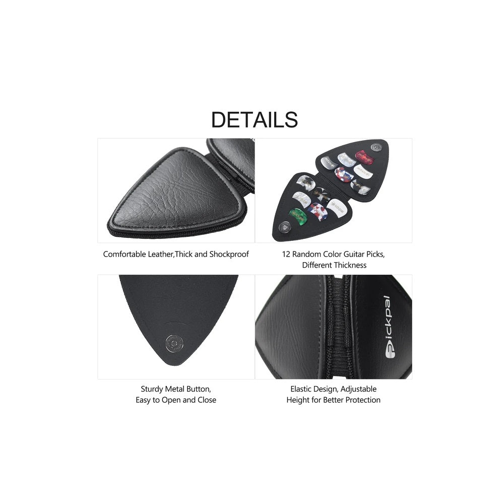 Funda Portauñetas + 12 Uñetas Pickpal