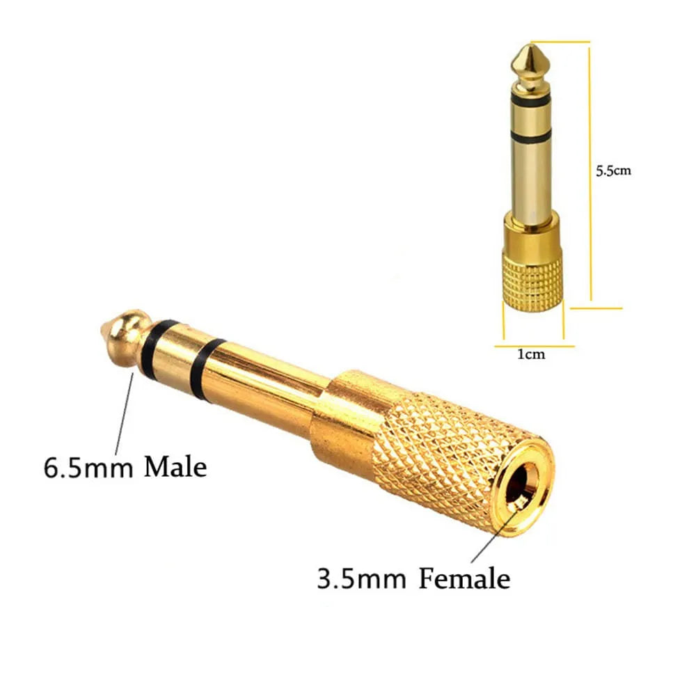Adaptador Gold 3.5mm. a 6.35mm.