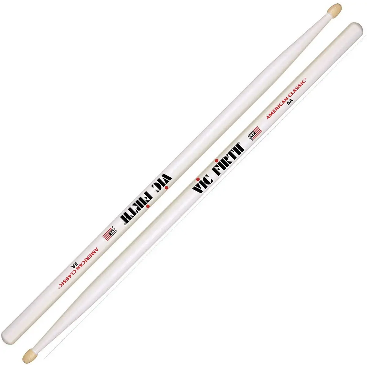 Baqueta Vic Firth Classic White 5A Punta Madera