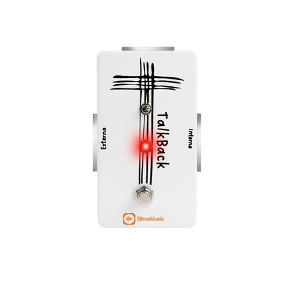 Pedal Talkback BlessMusic personalizable para músicos e iglesias en Chile