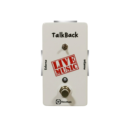 Pedal Talkback BlessMusic personalizable para músicos e iglesias en Chile