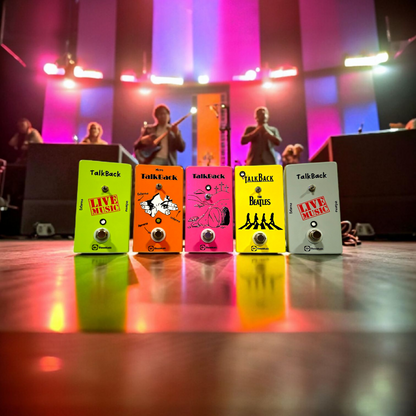 Pedal Talkback BlessMusic personalizable para músicos e iglesias en Chile