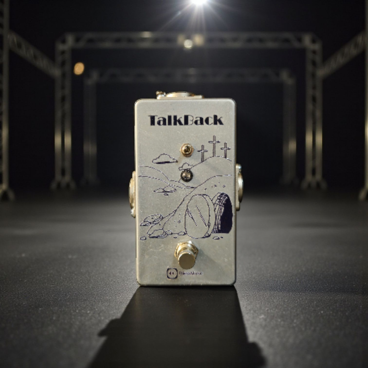 Pedal Talkback BlessMusic personalizable para músicos e iglesias en Chile