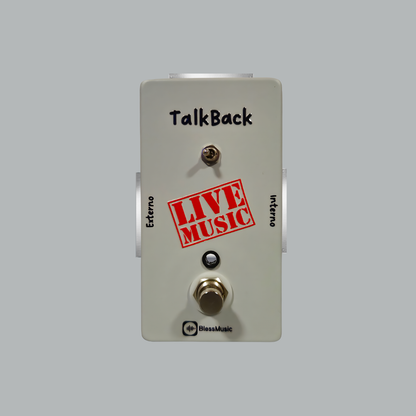 Pedal Talkback BlessMusic personalizable para músicos e iglesias en Chile