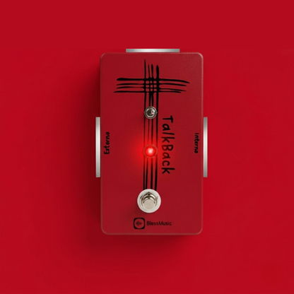 Pedal Talkback BlessMusic personalizable para músicos e iglesias en Chile