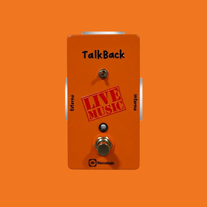 Pedal Talkback BlessMusic personalizable para músicos e iglesias en Chile