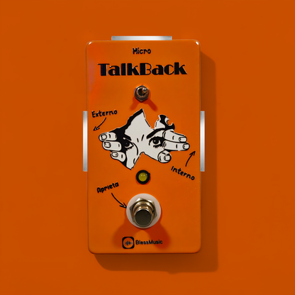 Pedal Talkback BlessMusic personalizable para músicos e iglesias en Chile