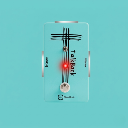Pedal Talkback BlessMusic personalizable para músicos e iglesias en Chile