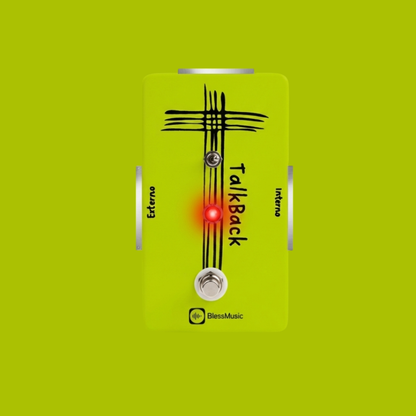 Pedal Talkback BlessMusic personalizable para músicos e iglesias en Chile
