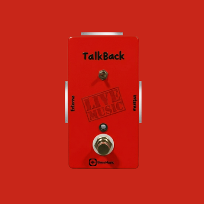Pedal Talkback BlessMusic personalizable para músicos e iglesias en Chile