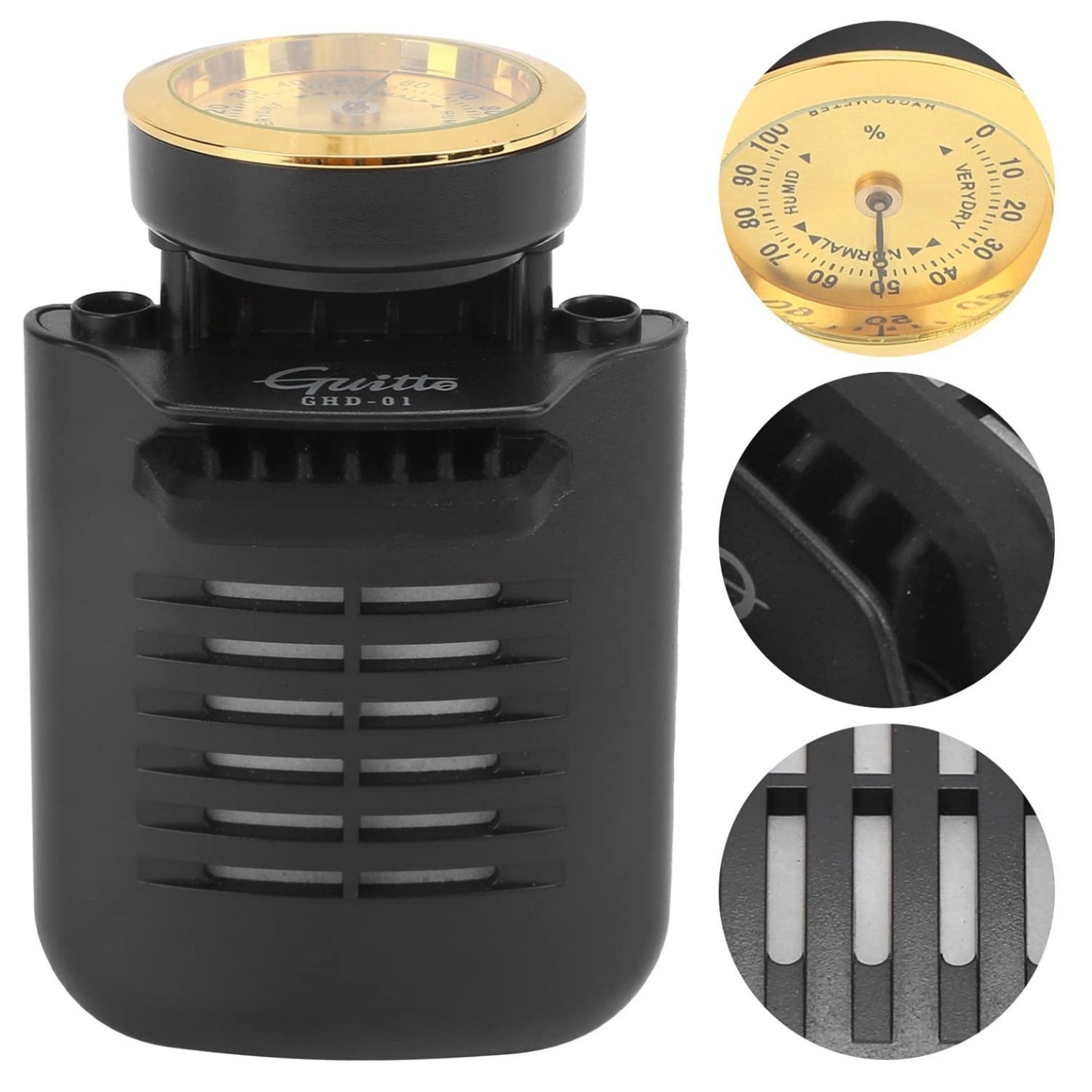 Humidificador con Higrómetro Integrado Guitto GHD-01 para Guitarra e Instrumentos Acústicos