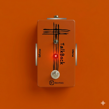 Pedal Talkback BlessMusic personalizable para músicos e iglesias en Chile