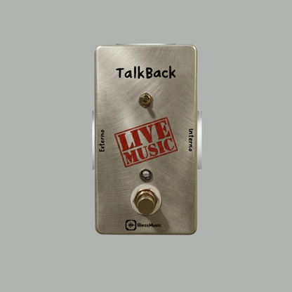 Pedal Talkback BlessMusic personalizable para músicos e iglesias en Chile