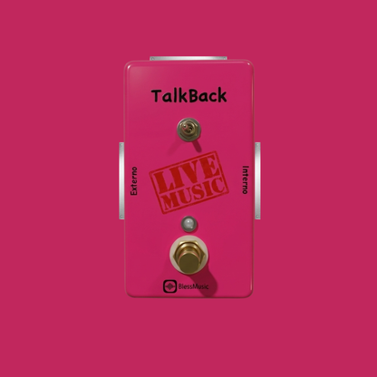 Pedal Talkback BlessMusic personalizable para músicos e iglesias en Chile