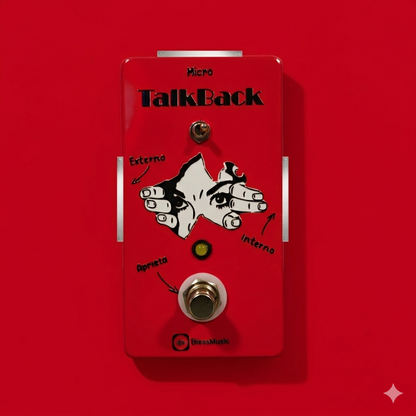 Pedal Talkback BlessMusic personalizable para músicos e iglesias en Chile