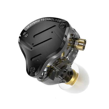 Audífono In Ear Knowledge Zenith (KZ) ZS10 PRO X Black (Sin Mic)