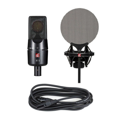 sE SeElectronics X1 S Vocal Pack – Micrófono Condensador Cardioide con Shockmount y Filtro Pop
