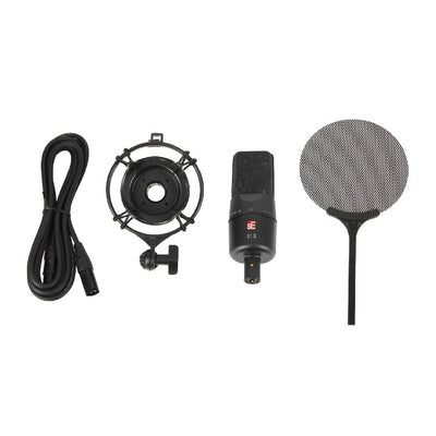 sE SeElectronics X1 S Vocal Pack – Micrófono Condensador Cardioide con Shockmount y Filtro Pop