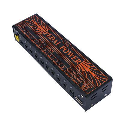 Fuente Poder para Pedales Rowin Power Suply 9V, 12V, 18V, USB