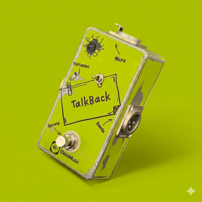 Pedal Talkback BlessMusic personalizable para músicos e iglesias en Chile