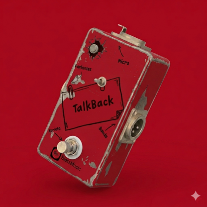 Pedal Talkback BlessMusic personalizable para músicos e iglesias en Chile