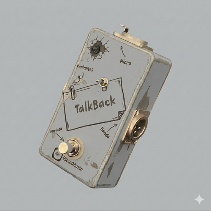 Pedal Talkback BlessMusic personalizable para músicos e iglesias en Chile