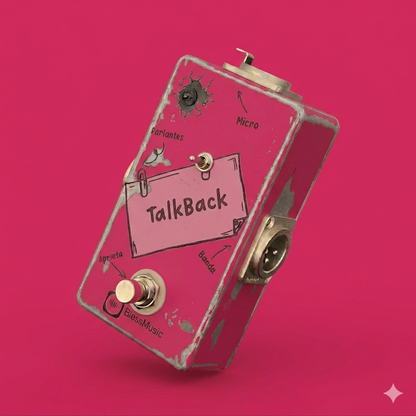 Pedal Talkback BlessMusic personalizable para músicos e iglesias en Chile