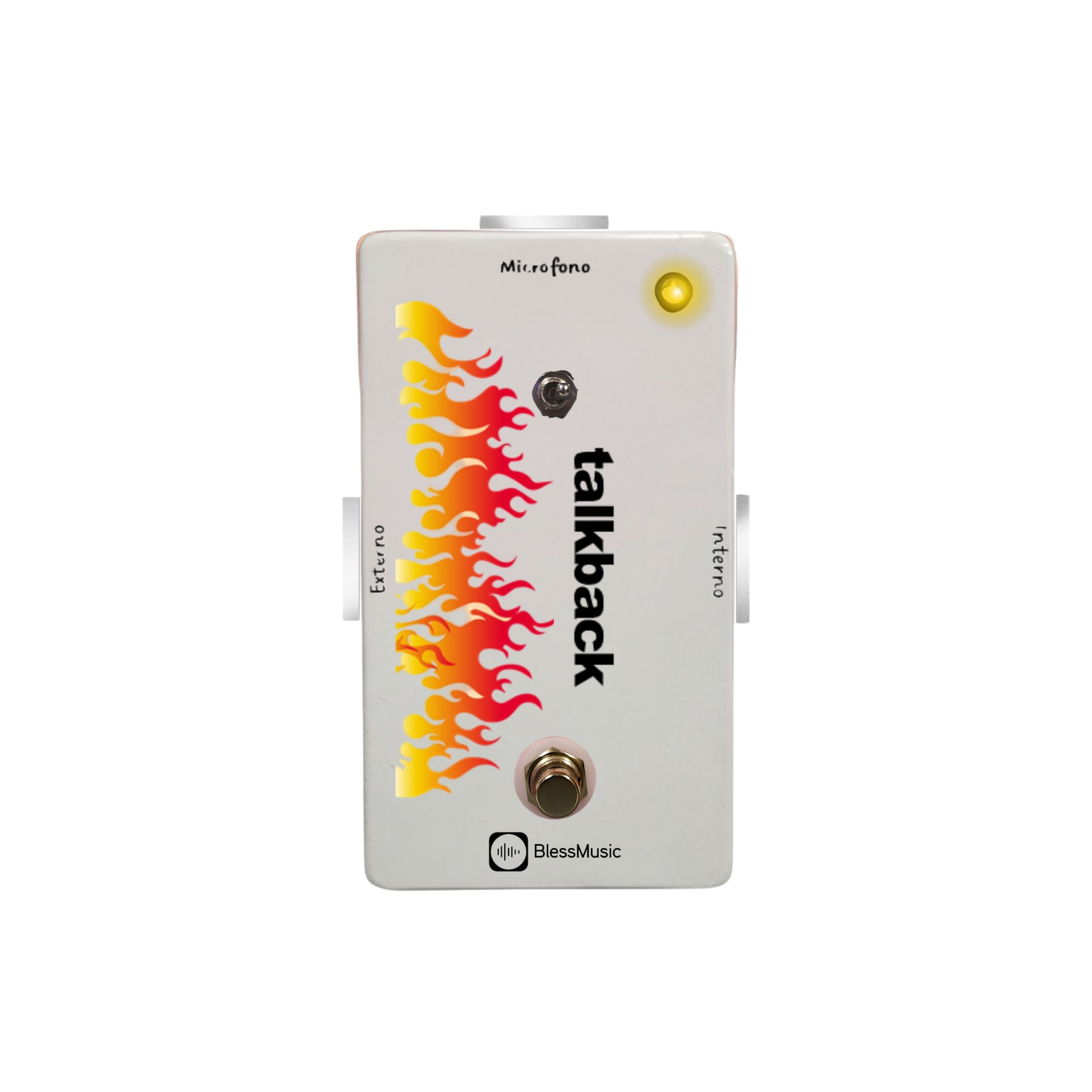 Pedal Talkback BlessMusic personalizable para músicos e iglesias en Chile