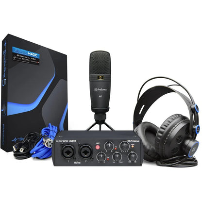 Pack de Grabación Presonus 25th Anniversary Edition (Interfaz, Micrófono, Audífonos, Software y cables)
