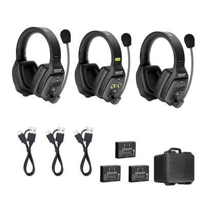 Sistema de intercomunicación inalámbrico Saramonic WiTalk-WT3D (3 personas)