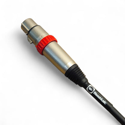 Cable XLR con Switch On/Off Neutrik 5 mts – Silenciador de Micrófono para Escenario y Estudio