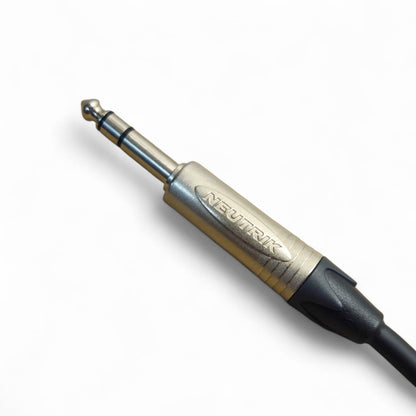Extensión de Audífonos 1/4” con Traba Neutrik 5 mts – Conector Estéreo Seguro