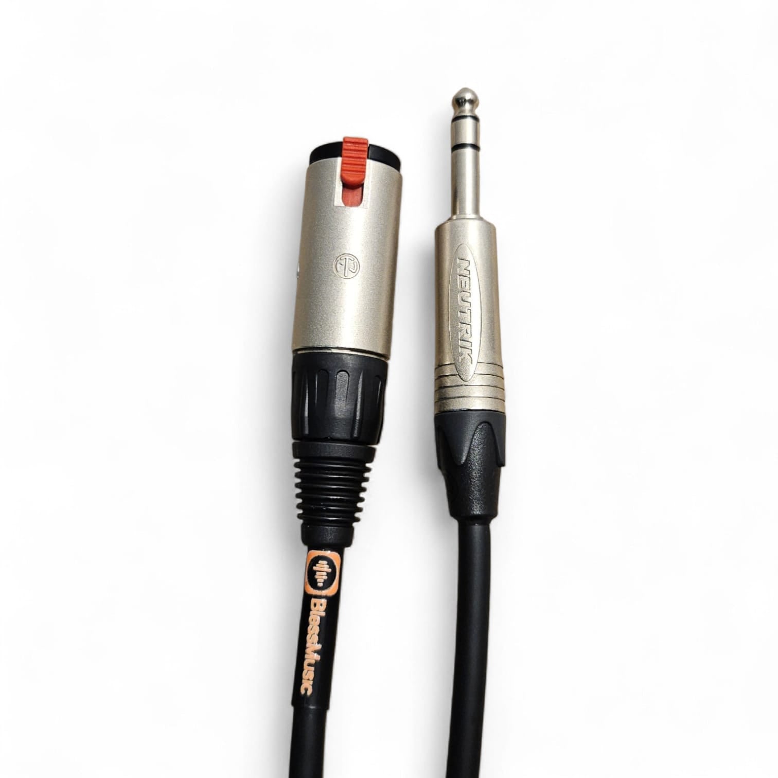 Extensión de Audífonos 1/4” con Traba Neutrik 5 mts – Conector Estéreo Seguro