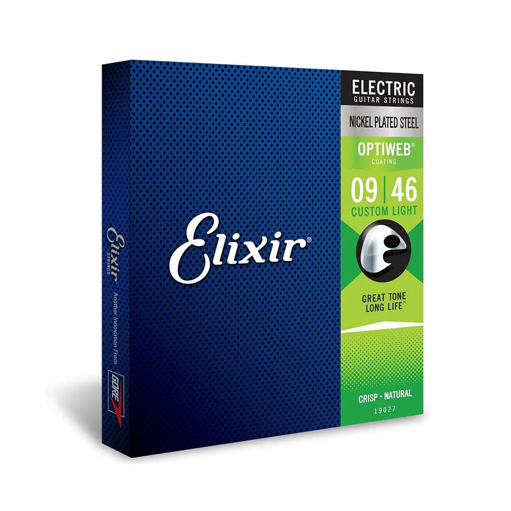 Cuerdas de Guitarra Eléctrica Elixir 9-46 Nickel Optiweb
