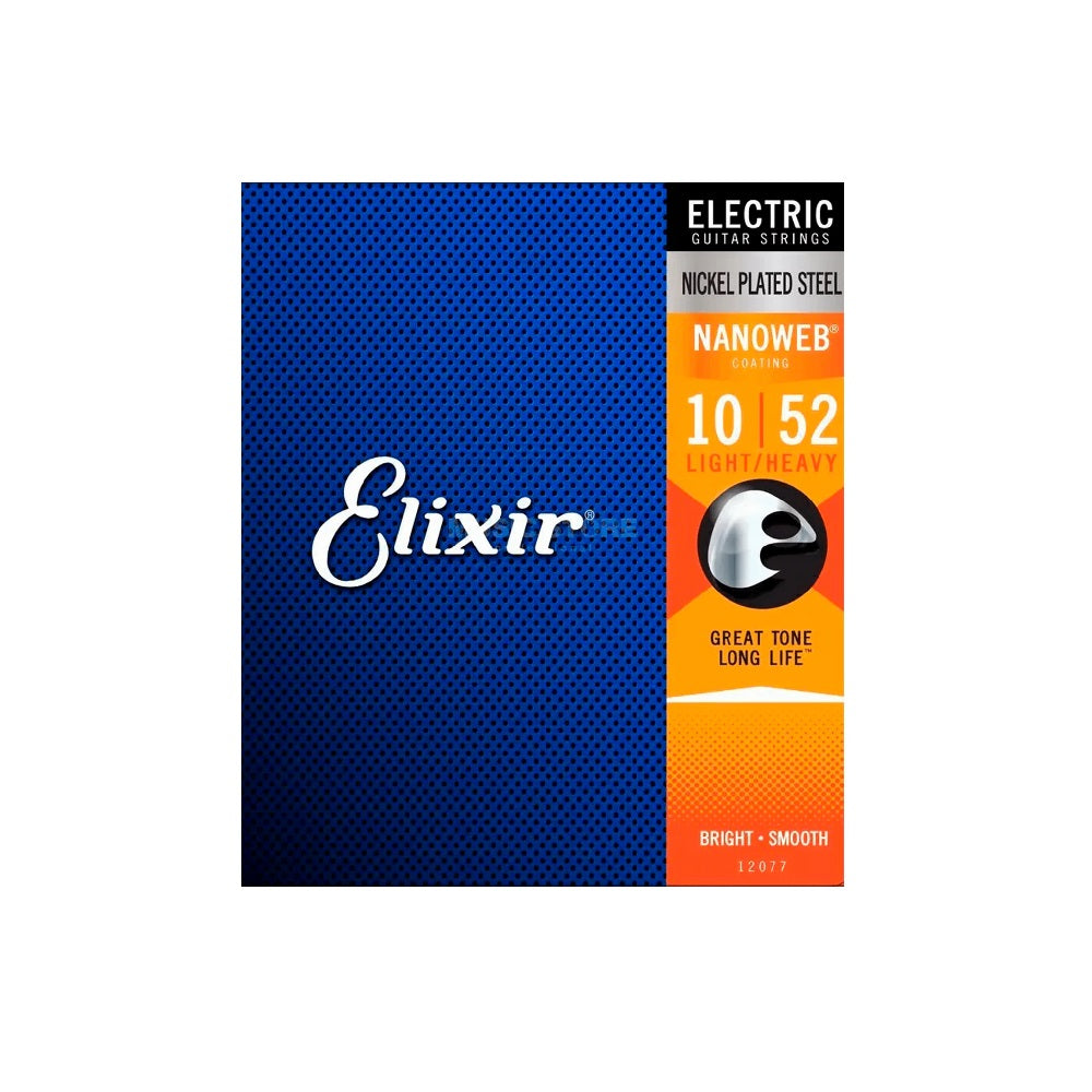 Cuerdas de Guitarra Eléctrica Elixir 10-52 Nickel Nanoweb