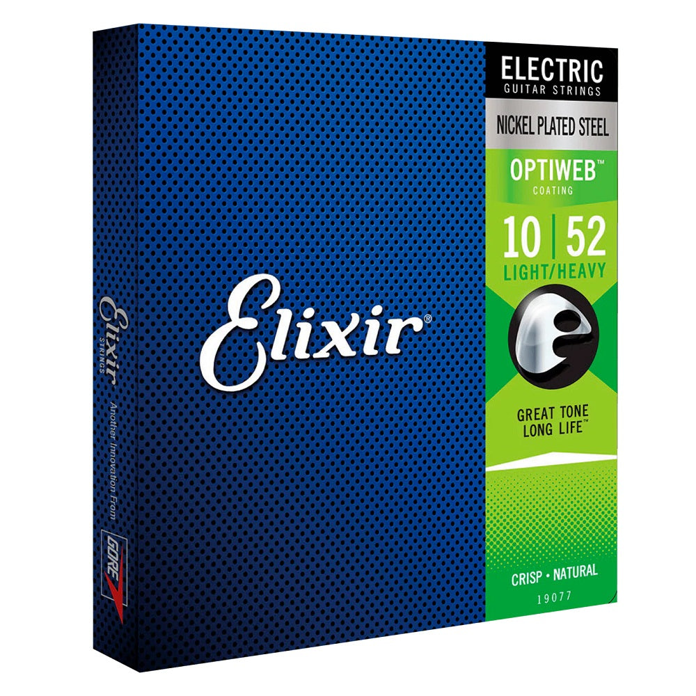 Cuerdas de Guitarra Eléctrica Elixir 10-52 Nickel Optiweb