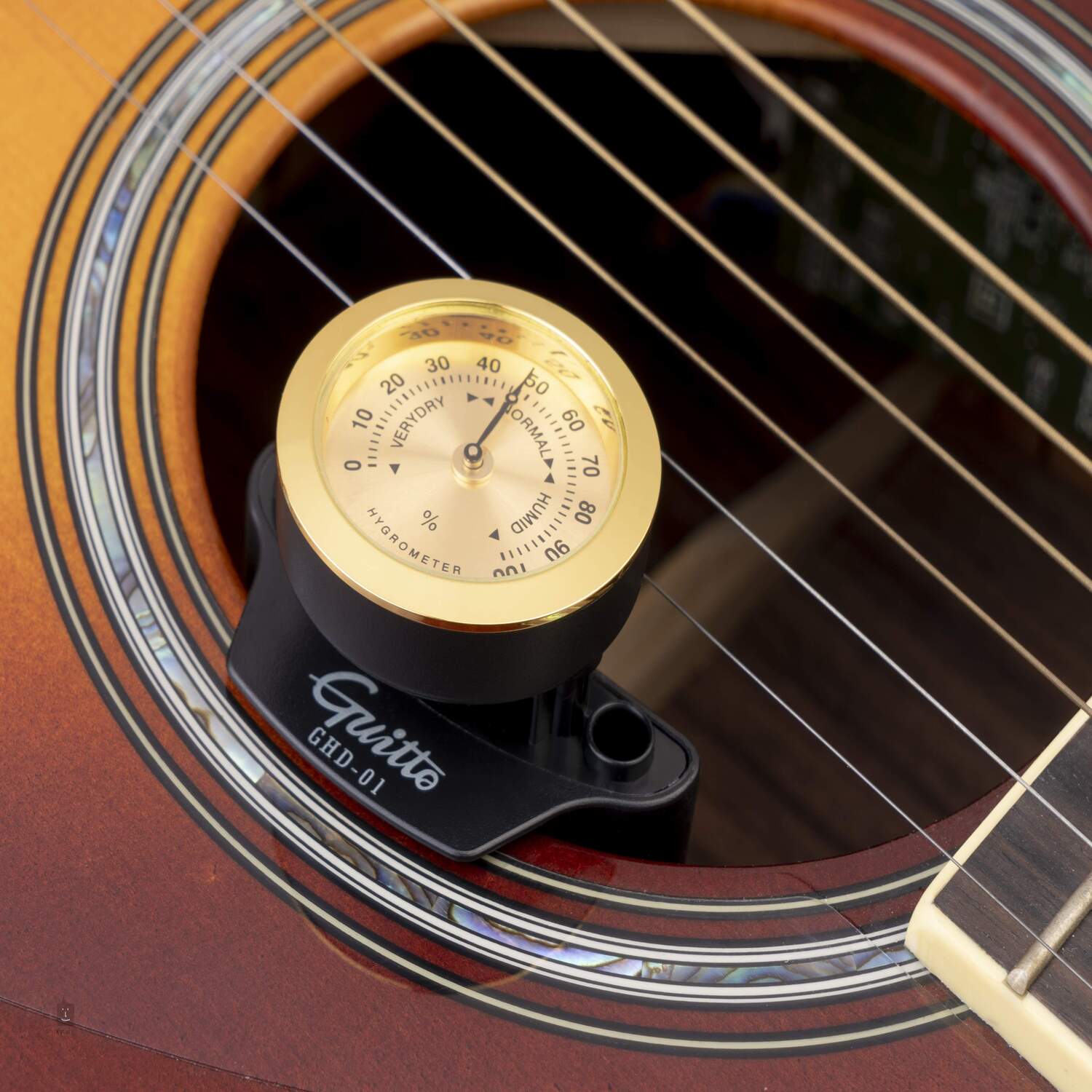 Humidificador con Higrómetro Integrado Guitto GHD-01 para Guitarra e Instrumentos Acústicos