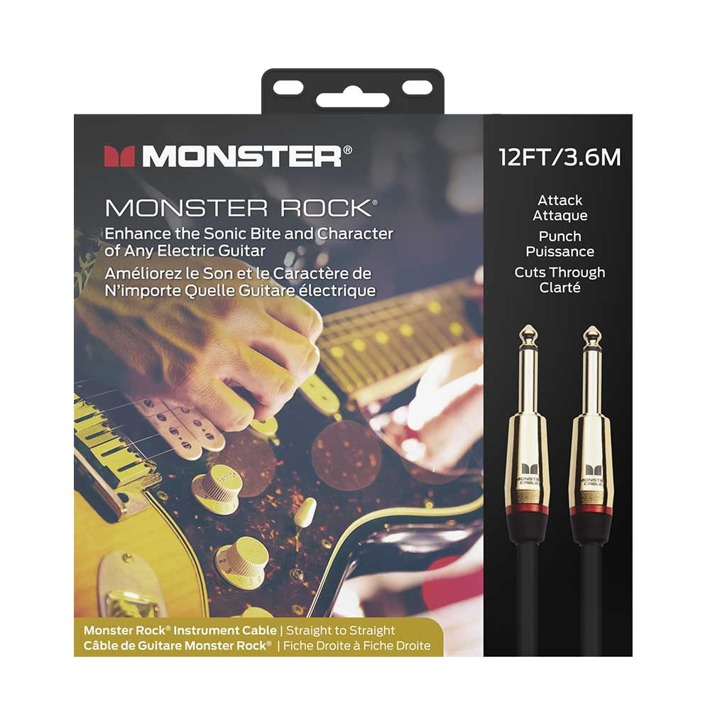 Cable Monster 600540 Rock para Guitarra Eléctrica 3.6 mts