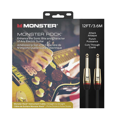 Cable Monster 600540 Rock para Guitarra Eléctrica 3.6 mts