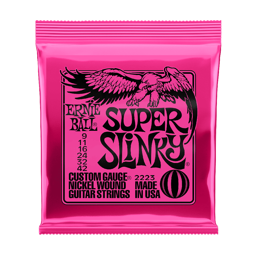 Cuerdas de Guitarra Eléctrica Ernie Ball 9-42 Super Slinky